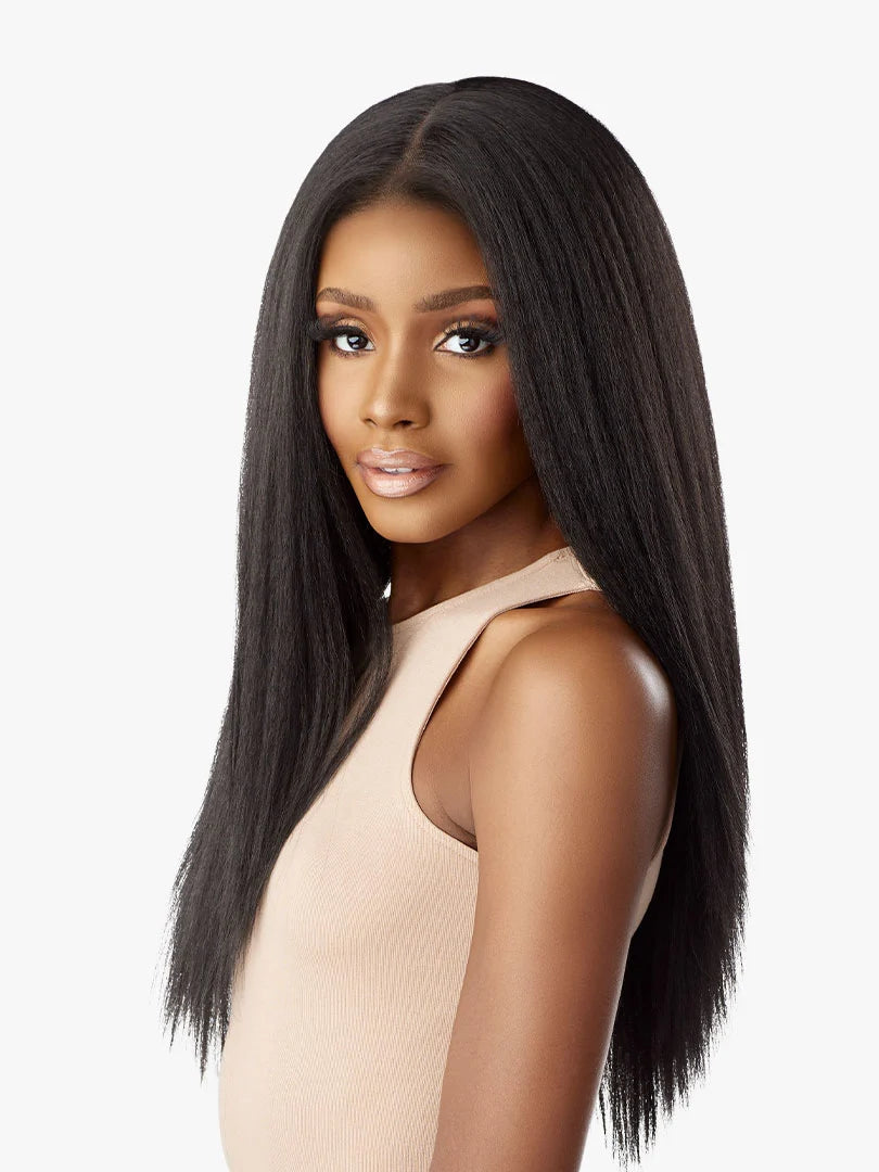Sensationnel Curls Kinks & Co Kinky Edges 13x6 Kinky Kinky Straight 24" Lace Front Wig - Elevate Styles