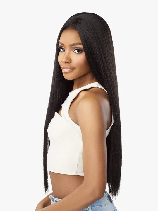 Sensationnel Curls Kinks & Co Kinky Edges Y Part Kinky Silk Pressed 26" Lace Front Wig KE136KSP26 - Elevate Styles