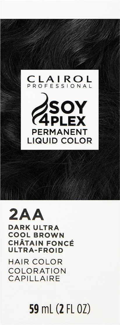 Clairol Professional Soy4Plex Permanent Liquid Color 2AA Dark Ultra Cool Brown – 2 fl oz - Elevate Styles
