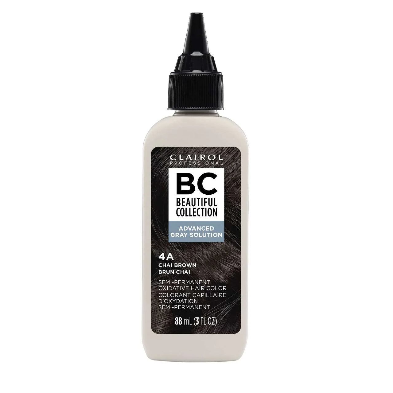 Clairol Beautiful Collection Advanced Gray Solution – 4A Chai Brown – 3 fl oz - Elevate Styles