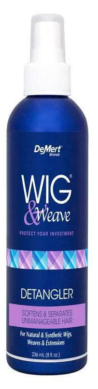 DeMert Wig & Weave Detangler 8 fl oz – Softens & Separates for Natural and Synthetic Hair - Elevate Styles