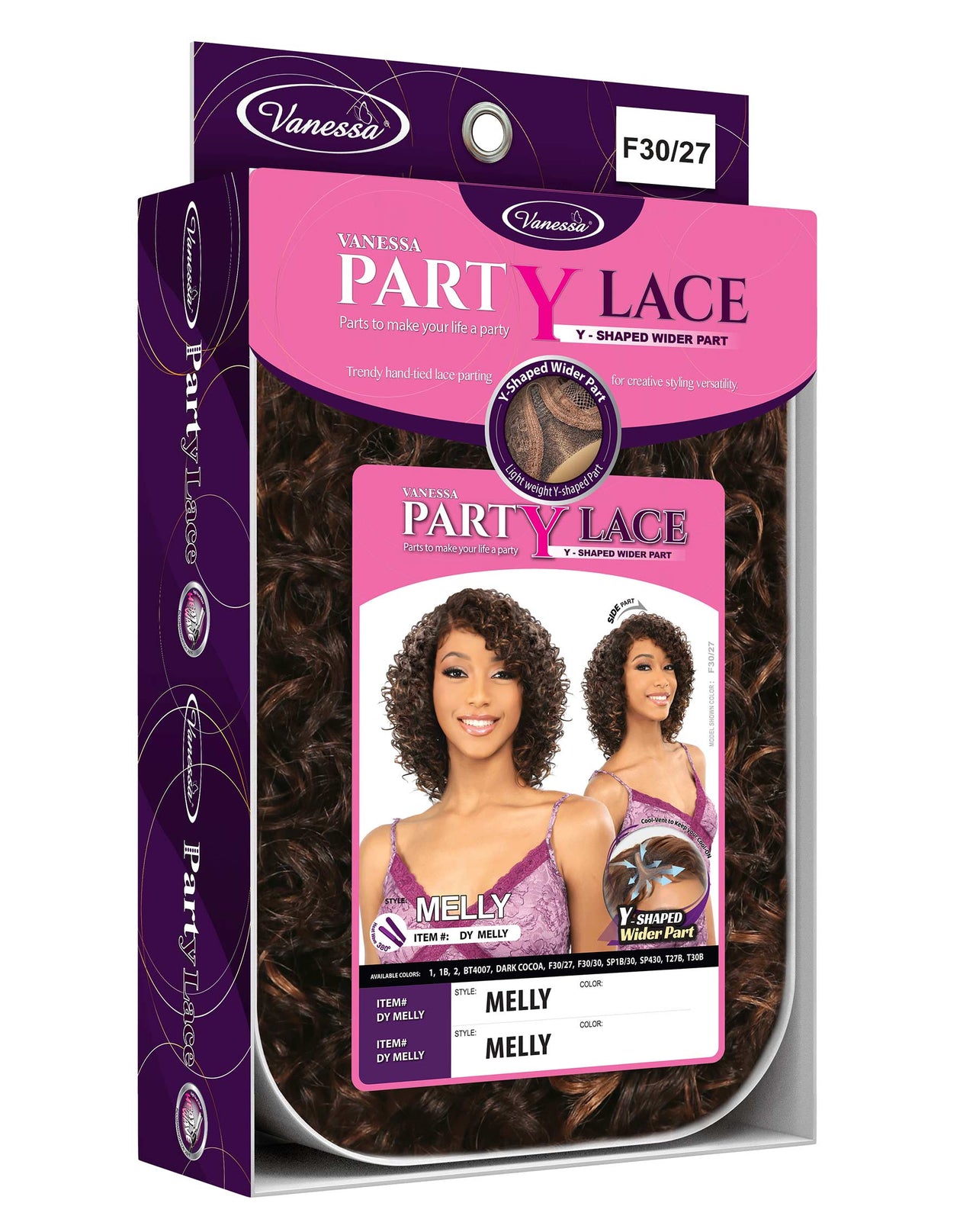 Vanessa Party Lace Y-Shaped Wider Lace Part Wig DY Melly - Elevate Styles