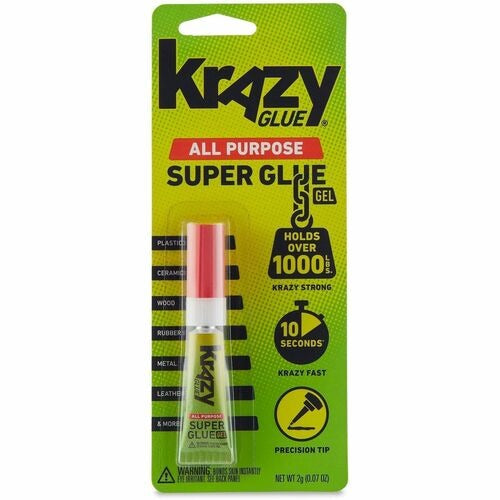 Krazy Glue All Purpose Super Glue Gel 2 g / 0.07 Oz. - Elevate Styles