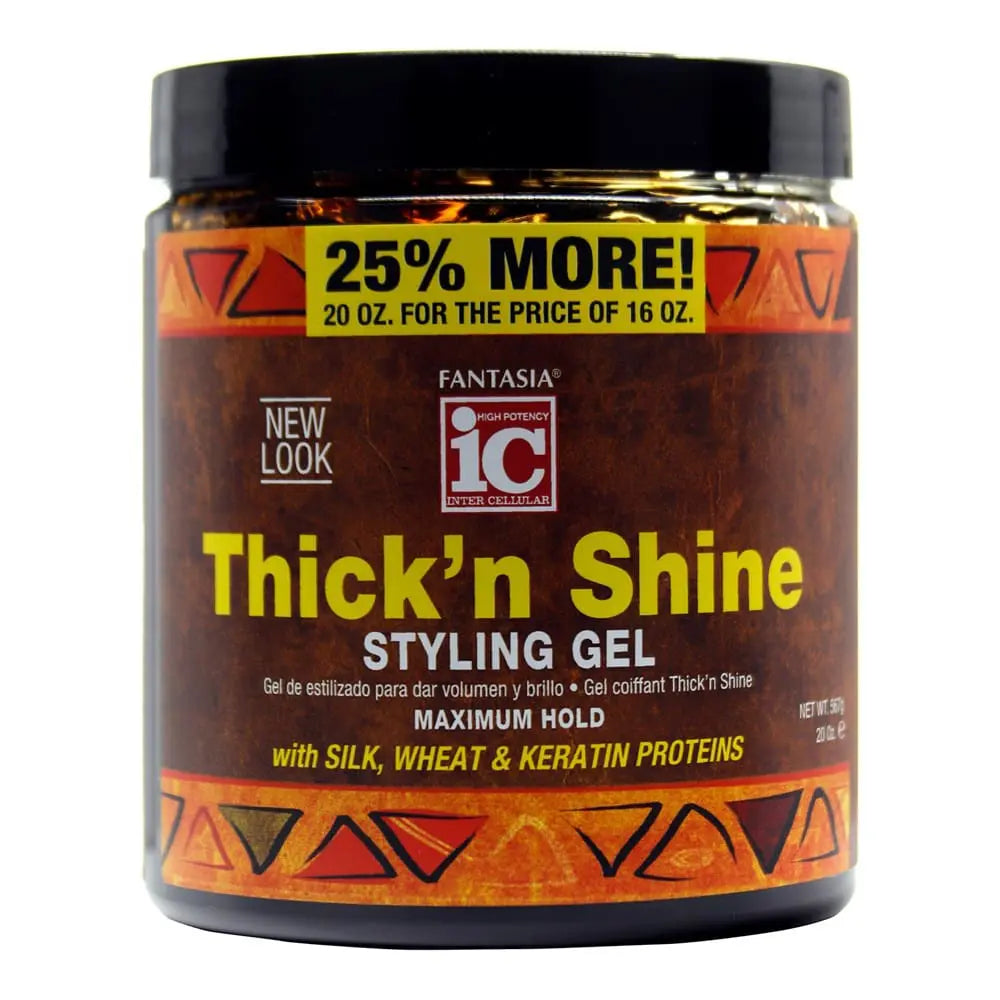 Fantasia IC Thick’n Shine Styling Gel – 20 oz - Elevate Styles