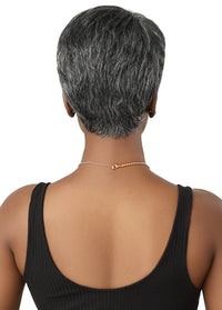 Thumbnail for Outre Fab&Fly™ Gray Glamour 100% Unprocessed Human Hair Wig HH Arlette QHFGARL - Elevate Styles