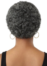 Thumbnail for Outre Fab&Fly™ Gray Glamour 100% Unprocessed Human Hair Wig HH CARLIE QHFGCAR - Elevate Styles