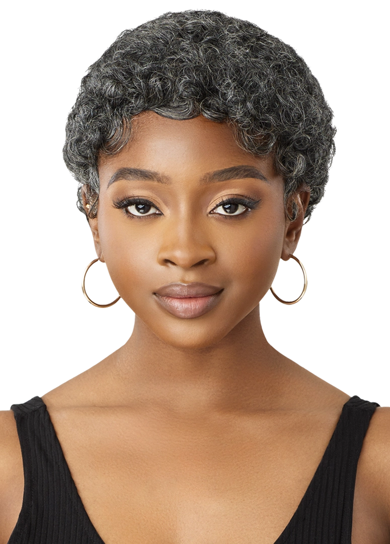 Outre Fab&Fly™ Gray Glamour 100% Unprocessed Human Hair Wig HH CARLIE QHFGCAR - Elevate Styles