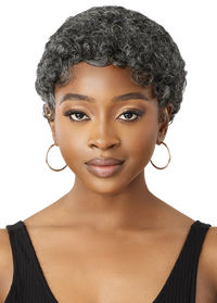 Thumbnail for Outre Fab&Fly™ Gray Glamour 100% Unprocessed Human Hair Wig HH CARLIE QHFGCAR - Elevate Styles