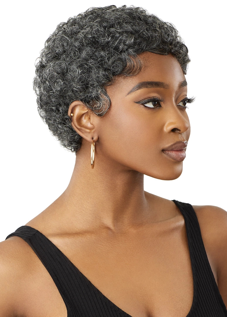 Outre Fab&Fly™ Gray Glamour 100% Unprocessed Human Hair Wig HH CARLIE QHFGCAR - Elevate Styles
