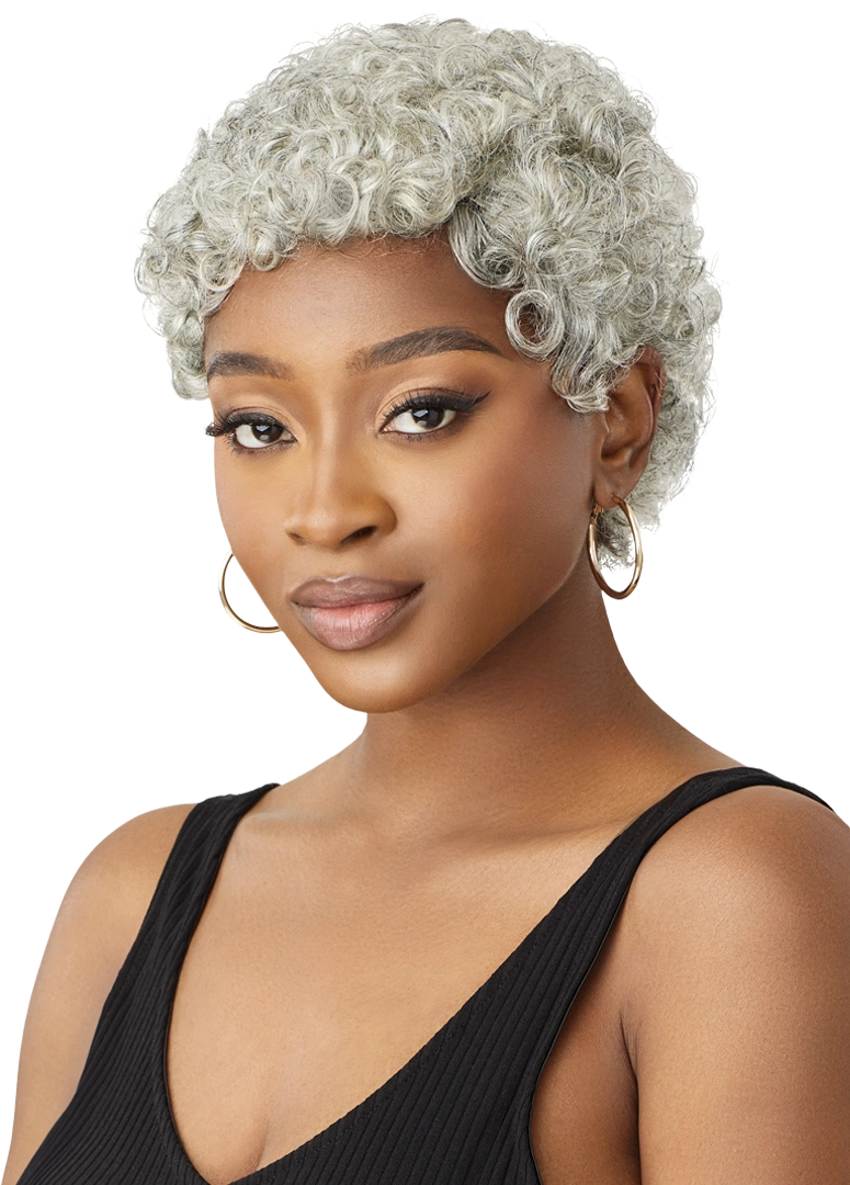 Outre Fab&Fly™ Gray Glamour 100% Unprocessed Human Hair Wig HH CARLIE QHFGCAR - Elevate Styles