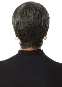 Thumbnail for Outre Fab&Fly™ Gray Glamour 100% Unprocessed Human Hair Wig HH-CELIA QHFGCEL - Elevate Styles