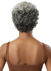 Thumbnail for Outre Fab&Fly™ Gray Glamour 100% Unprocessed Human Hair Wig HH Emir QHFGEMI - Elevate Styles
