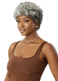 Thumbnail for Outre Fab&Fly™ Gray Glamour 100% Unprocessed Human Hair Wig HH Emir QHFGEMI - Elevate Styles
