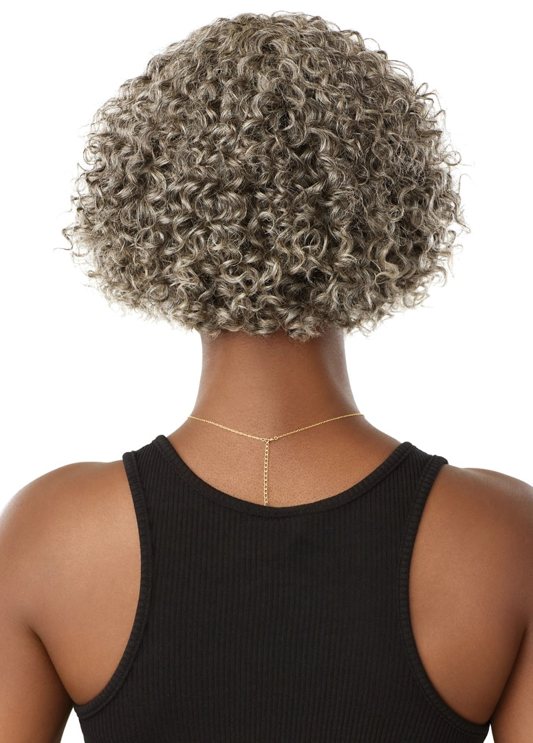 Outre Fab&Fly™ Gray Glamour 100% Unprocessed Human Hair Wig HH Randy QHFGRAN - Elevate Styles