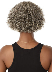 Thumbnail for Outre Fab&Fly™ Gray Glamour 100% Unprocessed Human Hair Wig HH Randy QHFGRAN - Elevate Styles