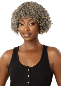 Thumbnail for Outre Fab&Fly™ Gray Glamour 100% Unprocessed Human Hair Wig HH Randy QHFGRAN - Elevate Styles