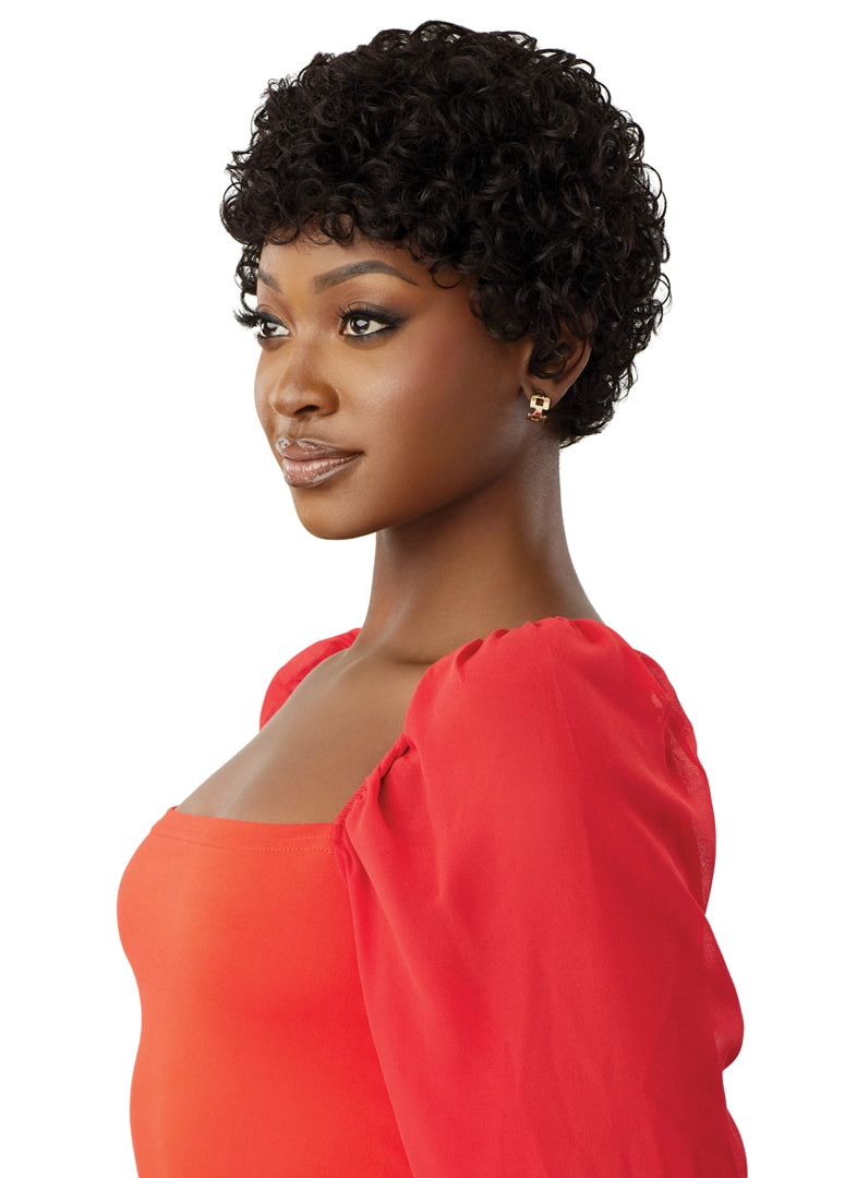 Outre Fab&Fly™ Gray Glamour 100% Unprocessed Human Hair Wig HH Bernice QHFBER - Elevate Styles