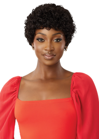 Thumbnail for Outre Fab&Fly™ Gray Glamour 100% Unprocessed Human Hair Wig HH Bernice QHFBER - Elevate Styles
