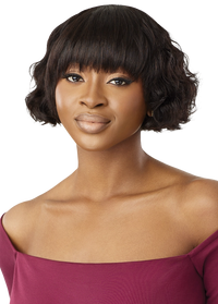 Thumbnail for Outre Fab&Fly™ Gray Glamour 100% Unprocessed Human Hair Wig HH LAVINA QHFLAV - Elevate Styles