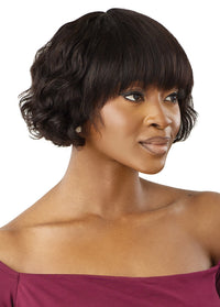 Thumbnail for Outre Fab&Fly™ Gray Glamour 100% Unprocessed Human Hair Wig HH LAVINA QHFLAV - Elevate Styles