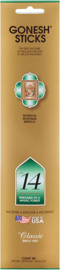 Thumbnail for Gonesh Sticks Incense No 14 Perfumes of a Mystic Forest Mystical 20 Sticks - Elevate Styles