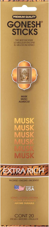 Thumbnail for Gonesh Sticks Incense Extra Rich Musk 20 Sticks - Elevate Styles