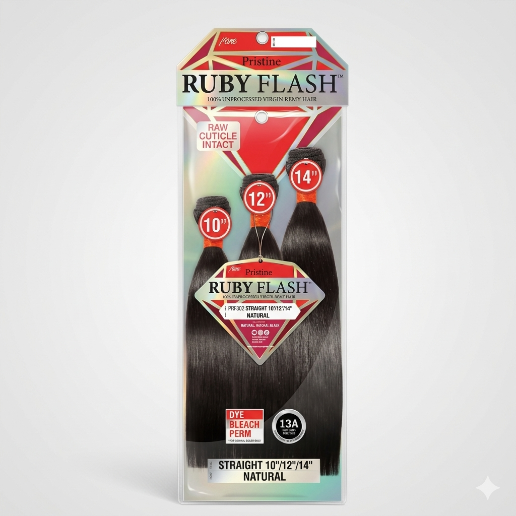Mane Concept Pristine Ruby Flash 13A Unprocessed Virgin Remy Human Hair - Straight 3-Bundle Pack - Elevate Styles
