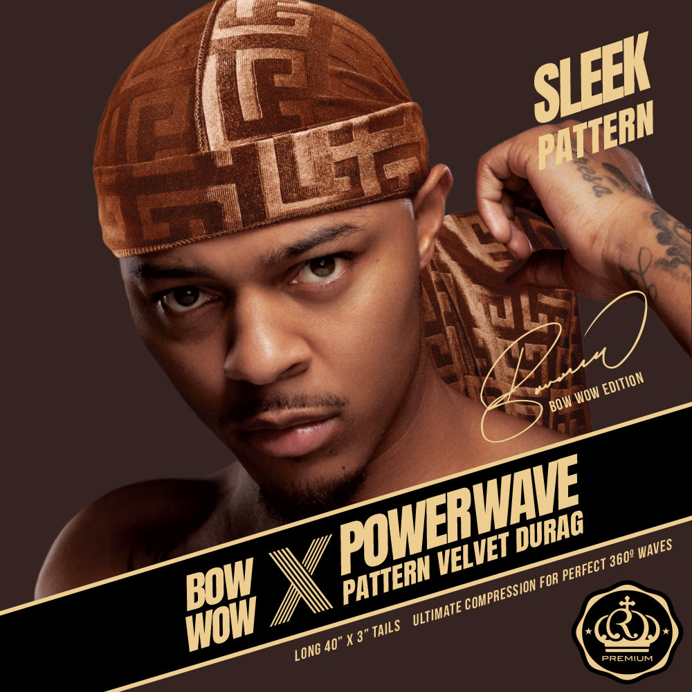 Red Premium Bow Wow Power Wave Greek Key Brown HD92 - Elevate Styles