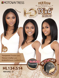 Thumbnail for Motown Tress HL134.S14 Persian Virgin Remy 13x4 HD Lace Wig Color Natural - Elevate Styles