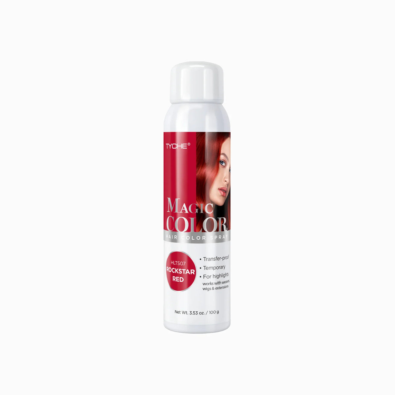 Tyche Magic Color Hair Color Spray HLTS07 Rockstar Red Net Wt. 3.53 oz. / 100 g - Elevate Styles