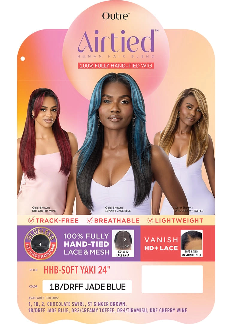 Outre Airtied Human Hair Blend Vanish HD+ Lace Front Wig HHB-Soft Yaki 24" QLHBFHHSY24 - Elevate Styles
