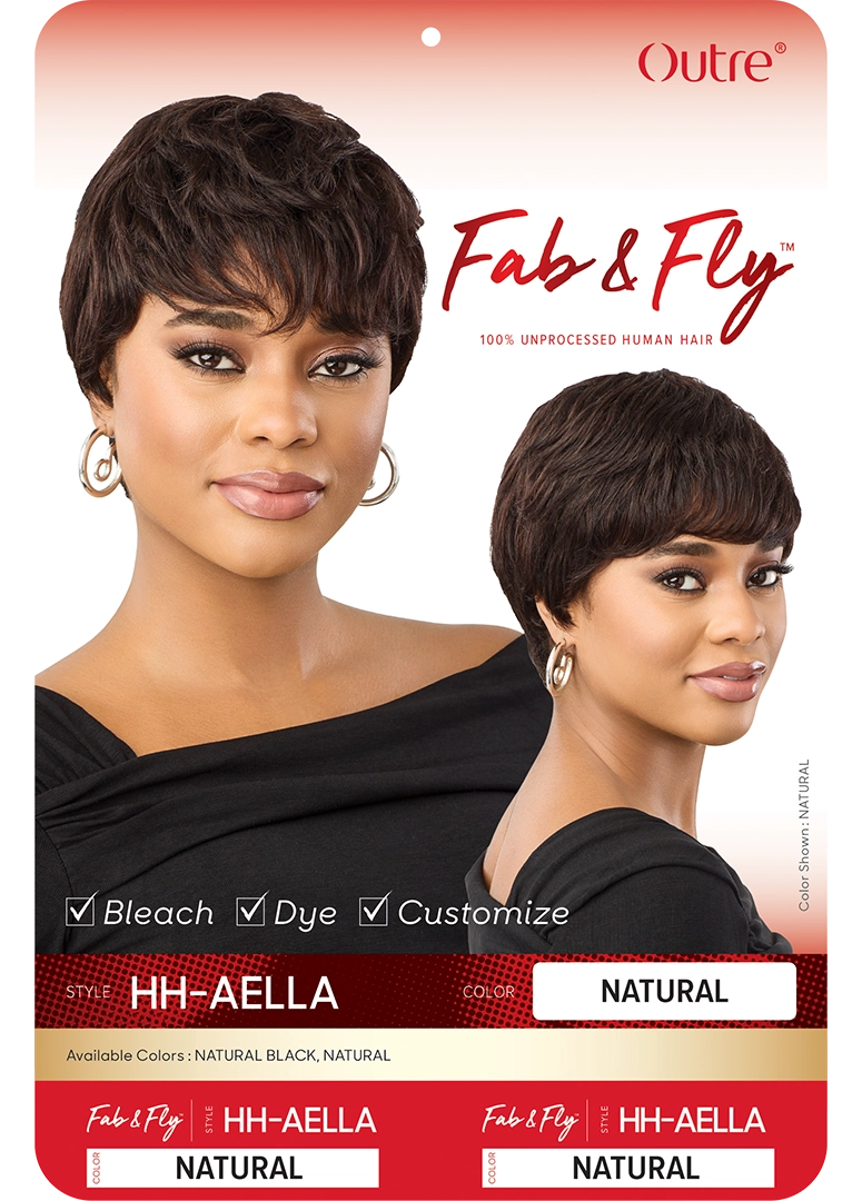 Outre Fab&Fly™ Gray Glamour 100% Unprocessed Human Hair Wig HH Aela QHFAEL - Elevate Styles