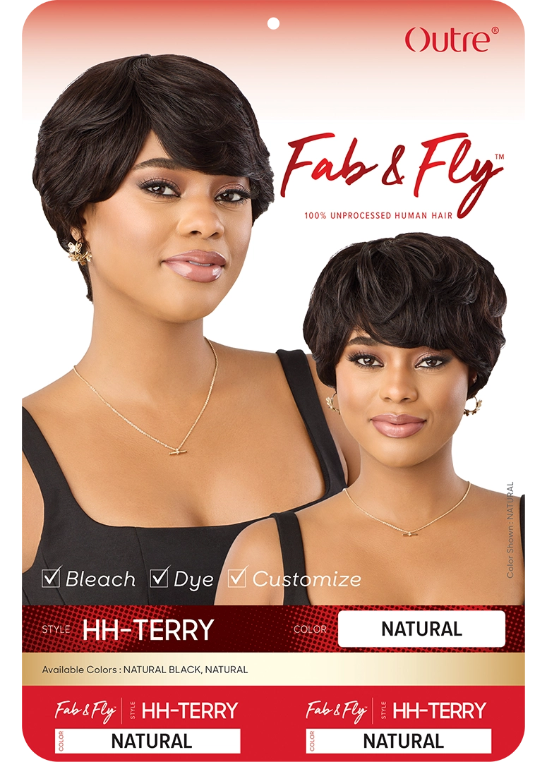 Outre Fab&Fly™ Gray Glamour 100% Unprocessed Human Hair Wig HH Terry QHFTER - Elevate Styles