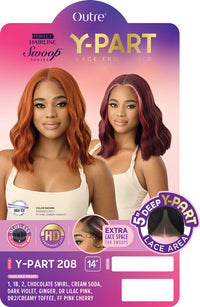 Thumbnail for Outre Perfect Hairline Swoop Series Y-Part Frontal Lace Front Wig Y-Part 208 QLPHLSSYP208 - Elevate Styles