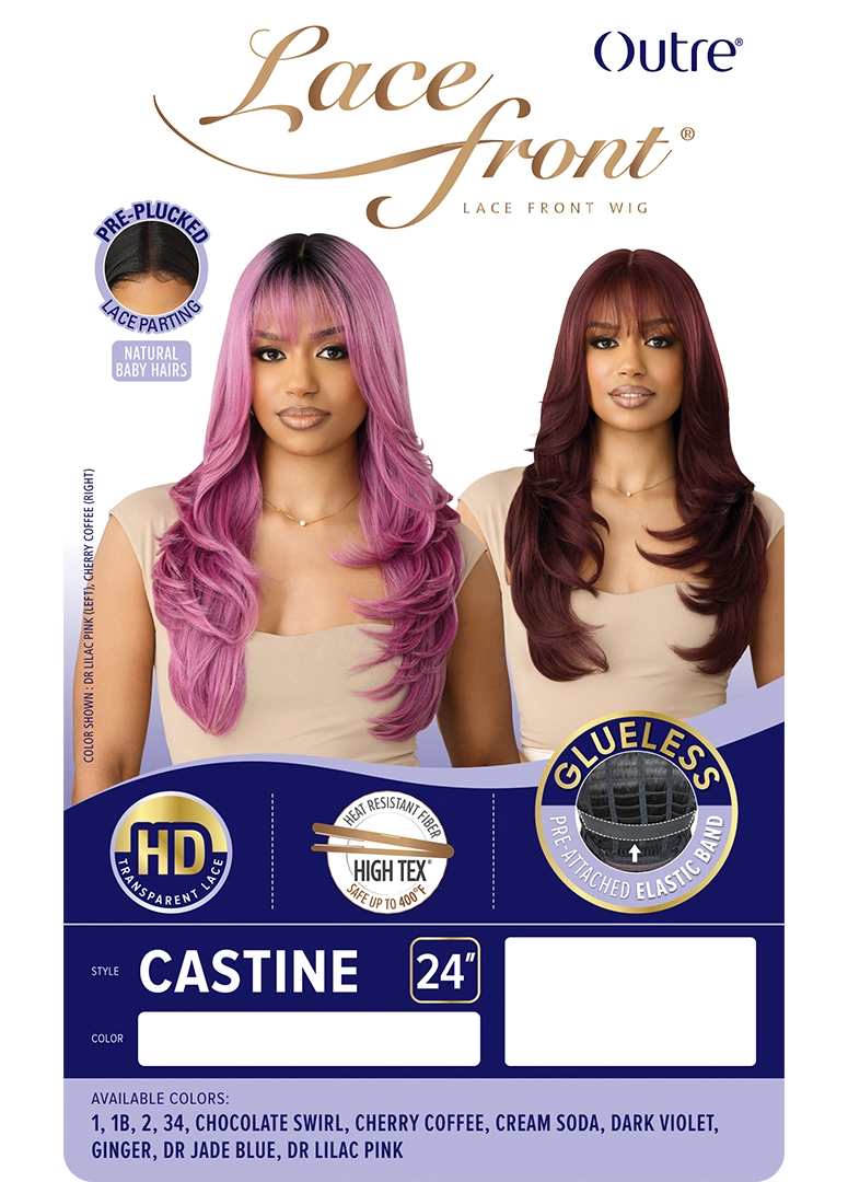 Outre Synthetic Glueless HD Transparent Lace Front Wig Castine QLCAS - Elevate Styles