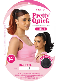 Thumbnail for Outre Premium Synthetic Pretty Quick Ponytail Marietta PQDPMAR - Elevate Styles