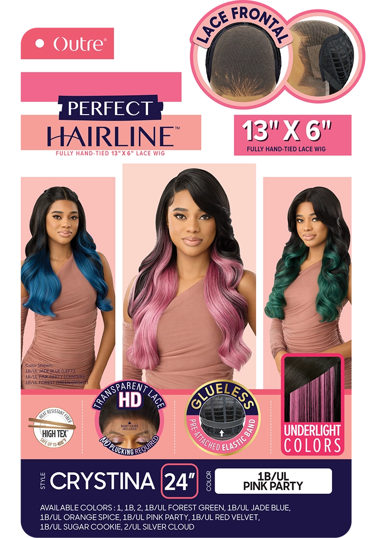 Outre Perfect Hairline 360 Frontal Lace 13"x 6" HD Transparent Lace Front Wig Crystina QLPHLCRY - Elevate Styles