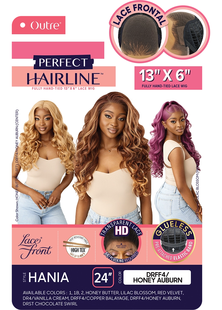 Outre Perfect Hairline 360 Frontal Lace 13"x 6" HD Transparent Lace Front Wig Hania QLPHLHAN - Elevate Styles