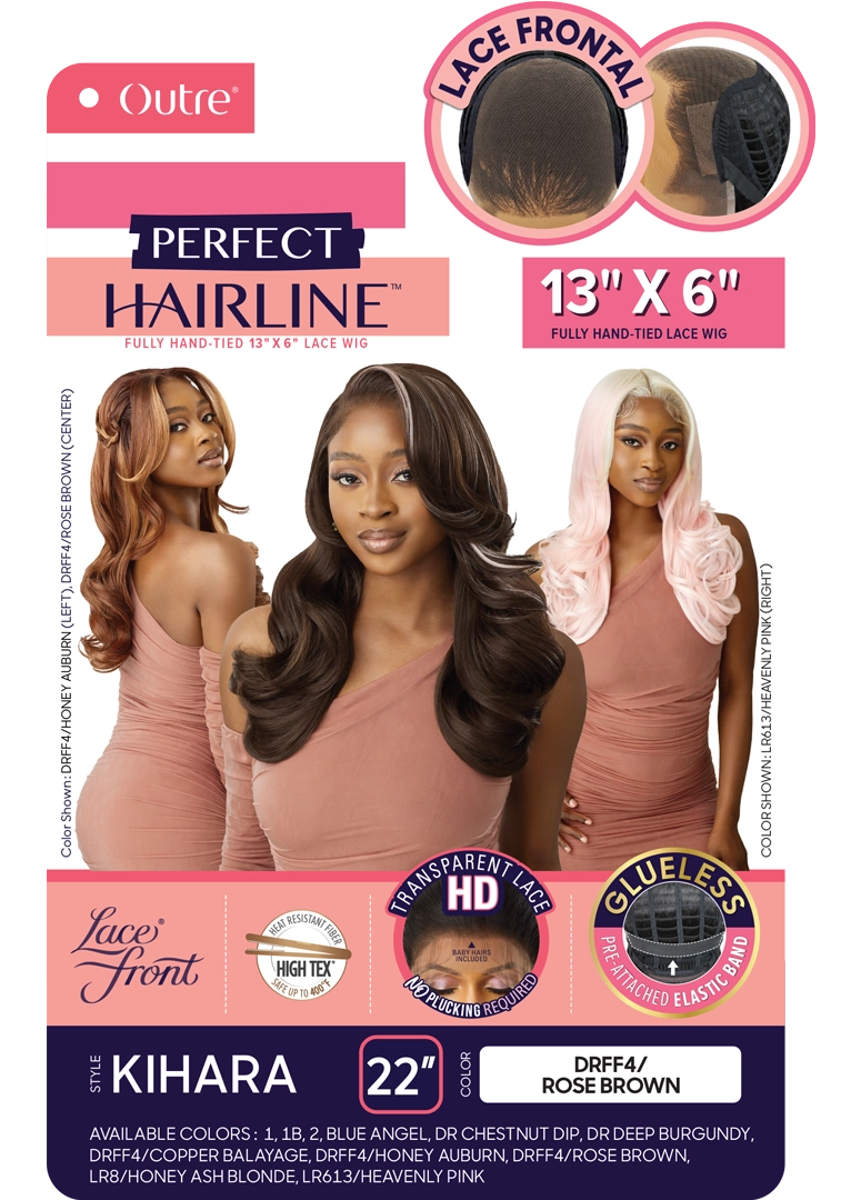 Outre Perfect Hairline 360 Frontal Lace 13"x 6" HD Transparent Lace Front Wig Kihara - Elevate Styles