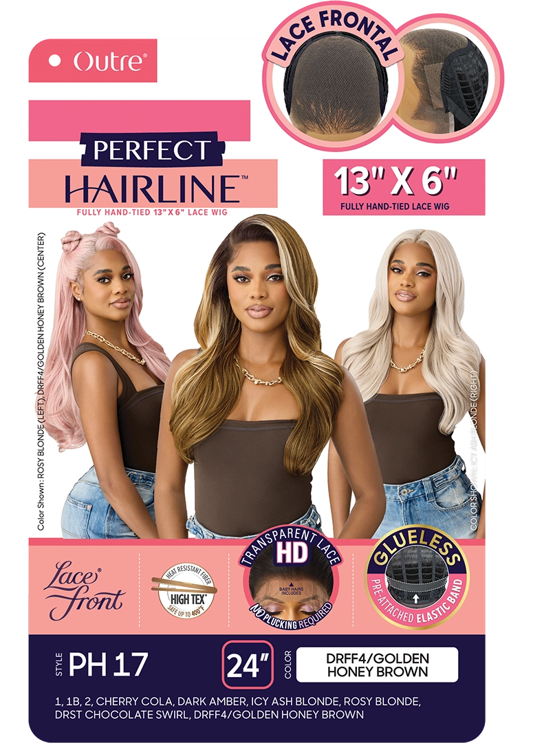 Outre Perfect Hairline 360 Frontal Lace 13"x 6" HD Transparent Lace Front Wig PH17 QLPHLPH17 - Elevate Styles