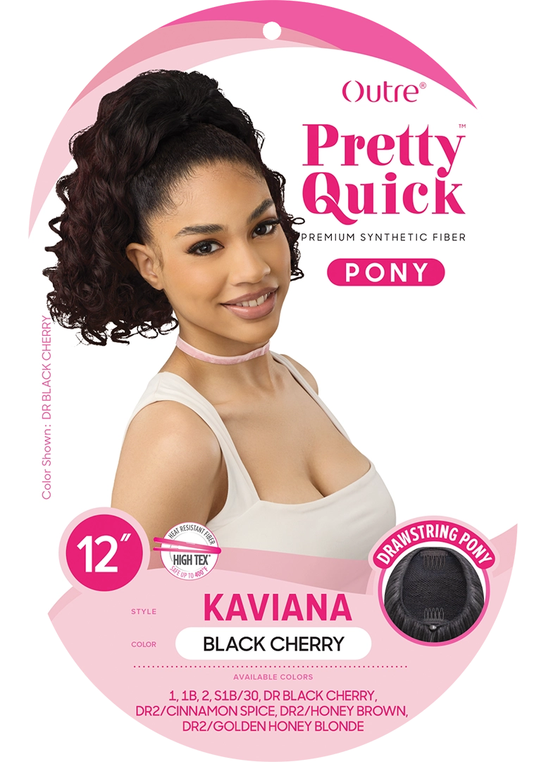 Outre Premium Synthetic Pretty Quick Ponytail Kaviana PQDPKAV - Elevate Styles