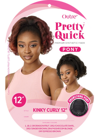 Thumbnail for Outre Pretty Quick™ Pony Kinky Curly 12 PQDPKC12 - Elevate Styles