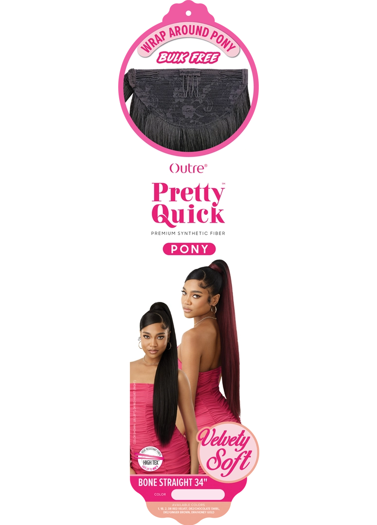 Outre Pretty Quick™ Pony Bone Straight 34" PQPBS34 - Elevate Styles