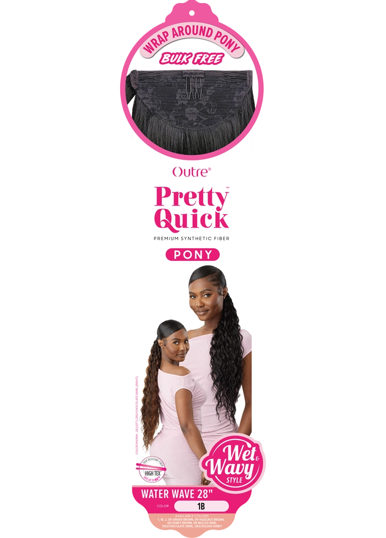 Outre Pretty Quick Wrap Pony Water Wave 28" PQPWW28 - Elevate Styles