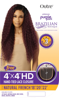 Thumbnail for Outre Purple Pack Brazilian Boutique Natural French 18