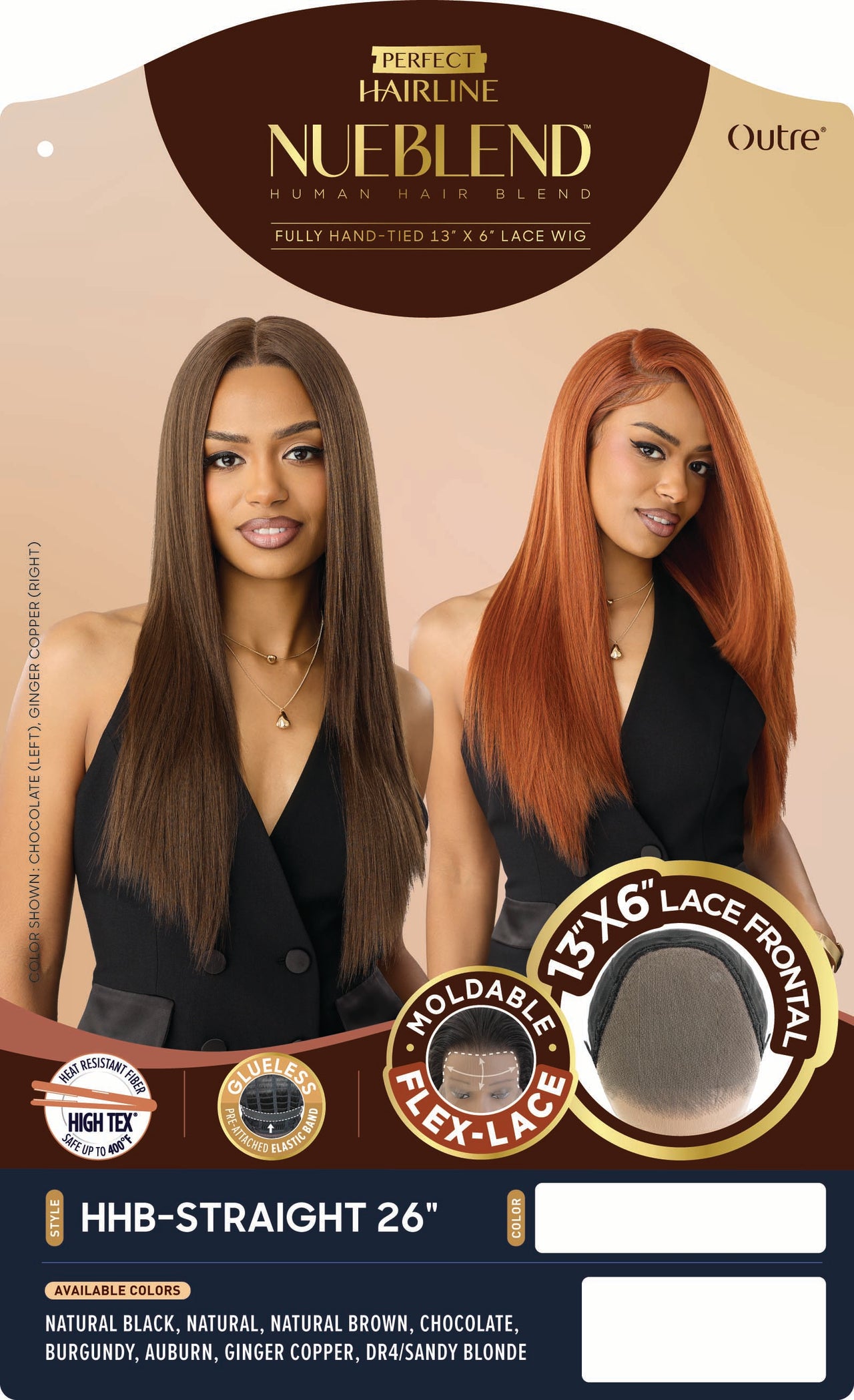 Outre Perfect Hairline NueBlend – 13x6 Lace Frontal HHB-Straight 34" QLPHLNHST34 - Elevate Styles
