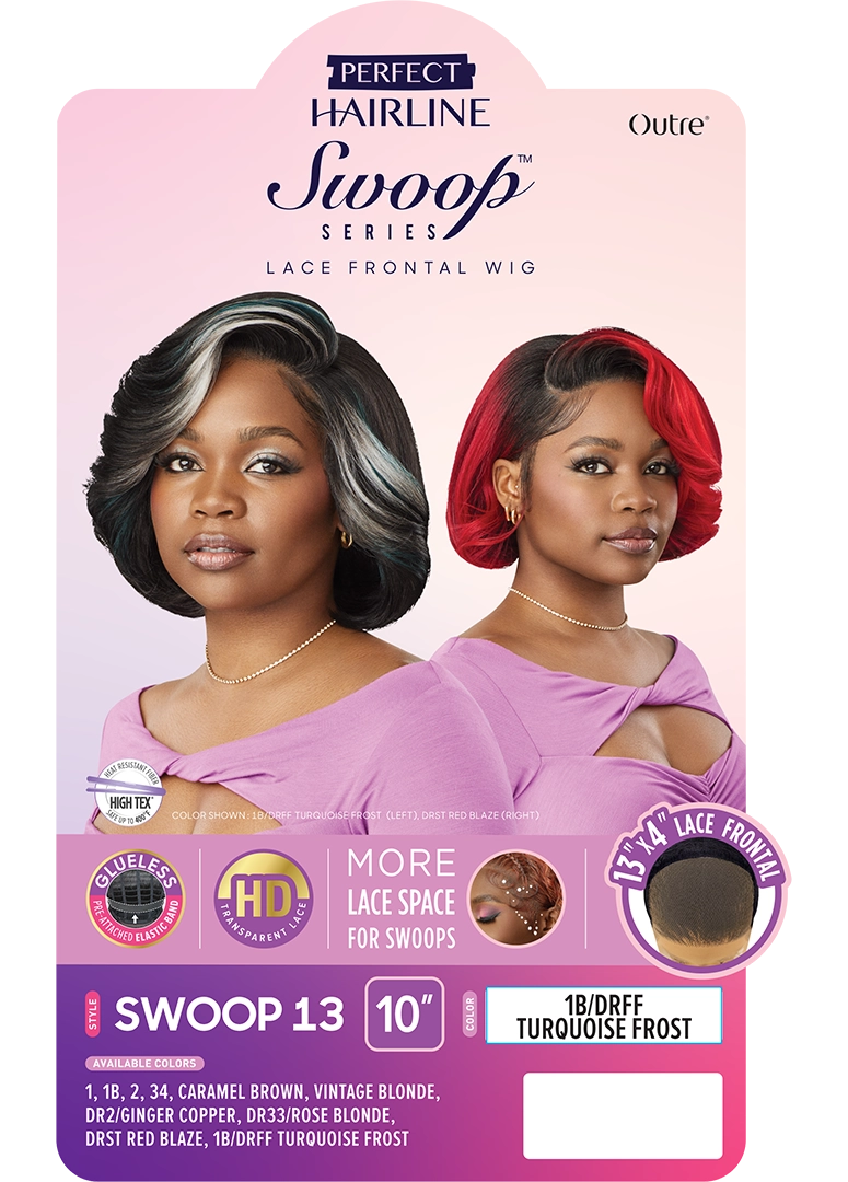 Outre Perfect Hairline Swoop Series Frontal Lace 13"x 4" HD Transparent Lace Front Wig Swoop 13 - Elevate Styles