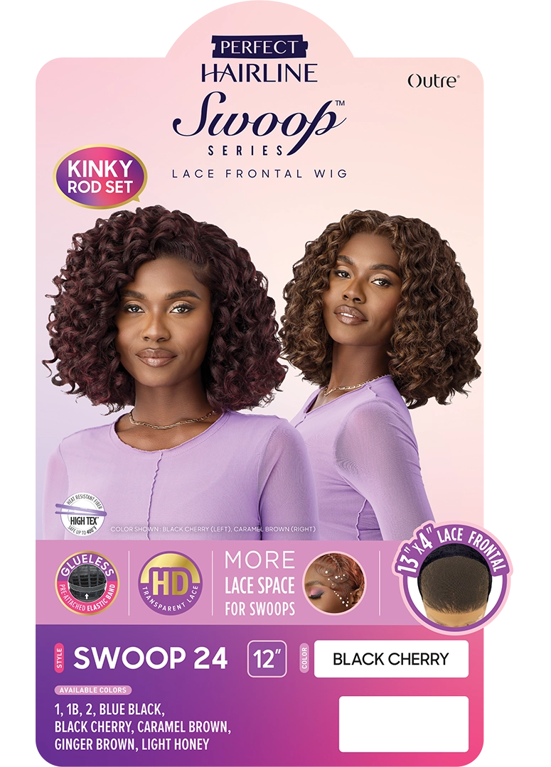 Outre Perfect Hairline Swoop Series Frontal Lace 13"x 4" HD Transparent Lace Front Wig Swoop 24 QLPHLSSWO24 - Elevate Styles