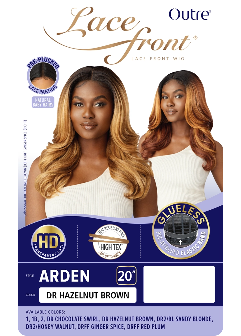 Outre Synthetic Glueless HD Transparent Lace Front Wig Arden - Elevate Styles