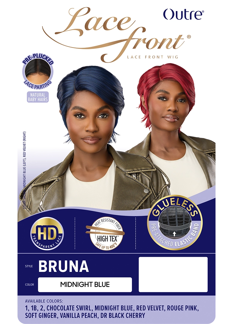Outre Synthetic Glueless HD Transparent Lace Front Wig Bruna QLBRU - Elevate Styles